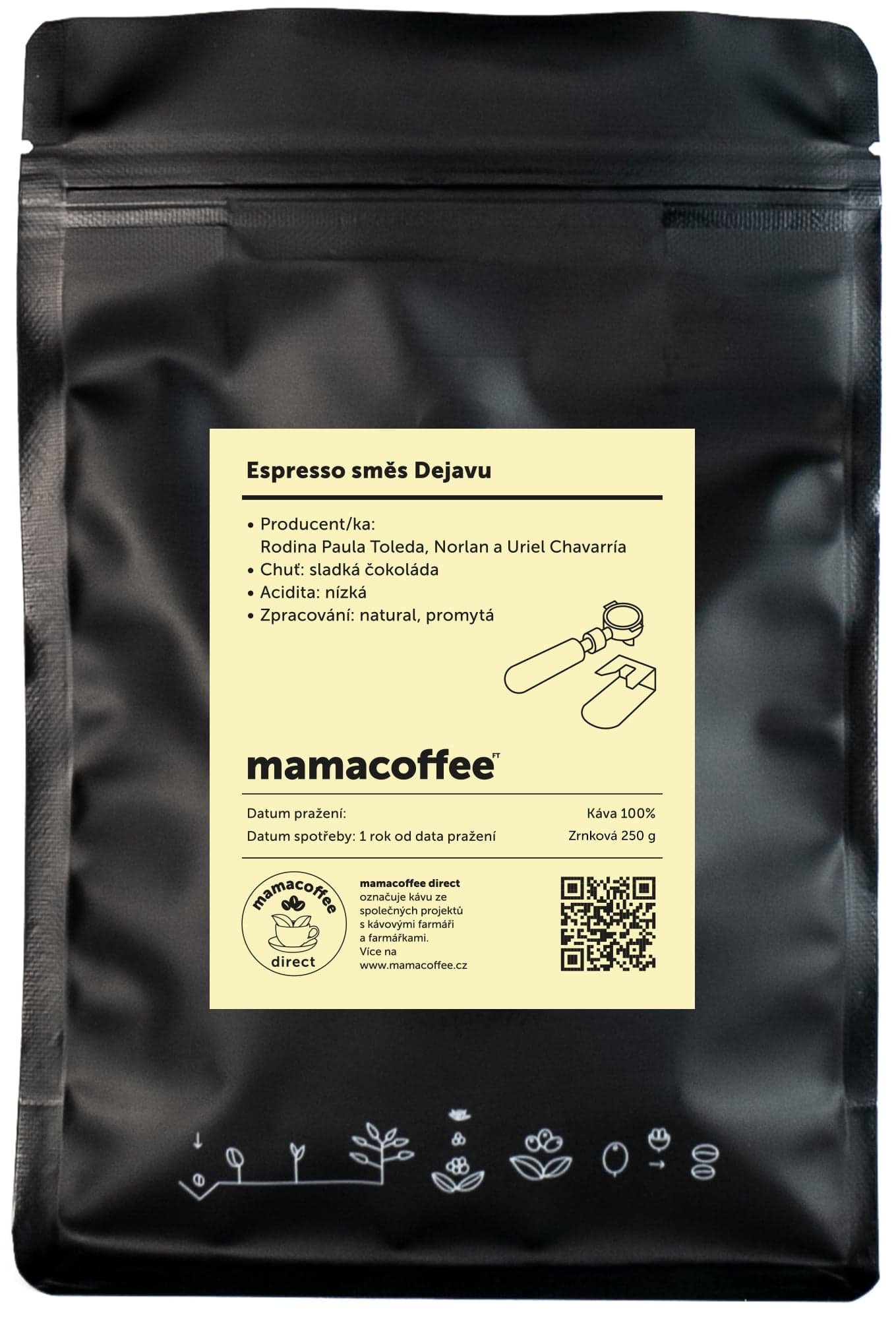 mamacoffee Espresso směs Dejavu zrnková káva