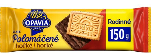 Opavia sušenky Zlaté Polomáčené hořké
