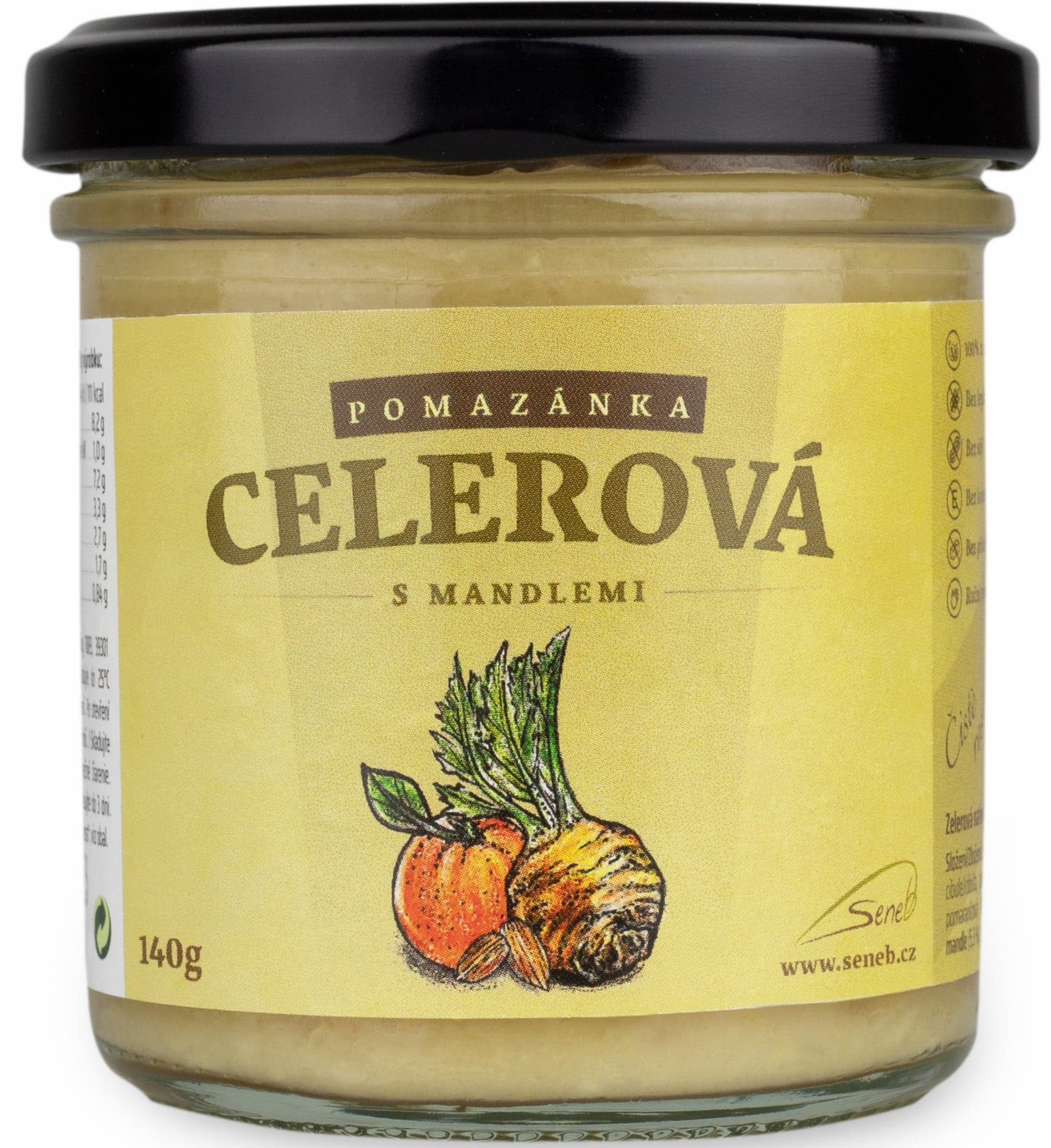 Seneb Celerová pomazánka s mandlemi