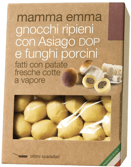Mamma Emma Gnocchi plněné houbami a sýrem z čerstvých brambor
