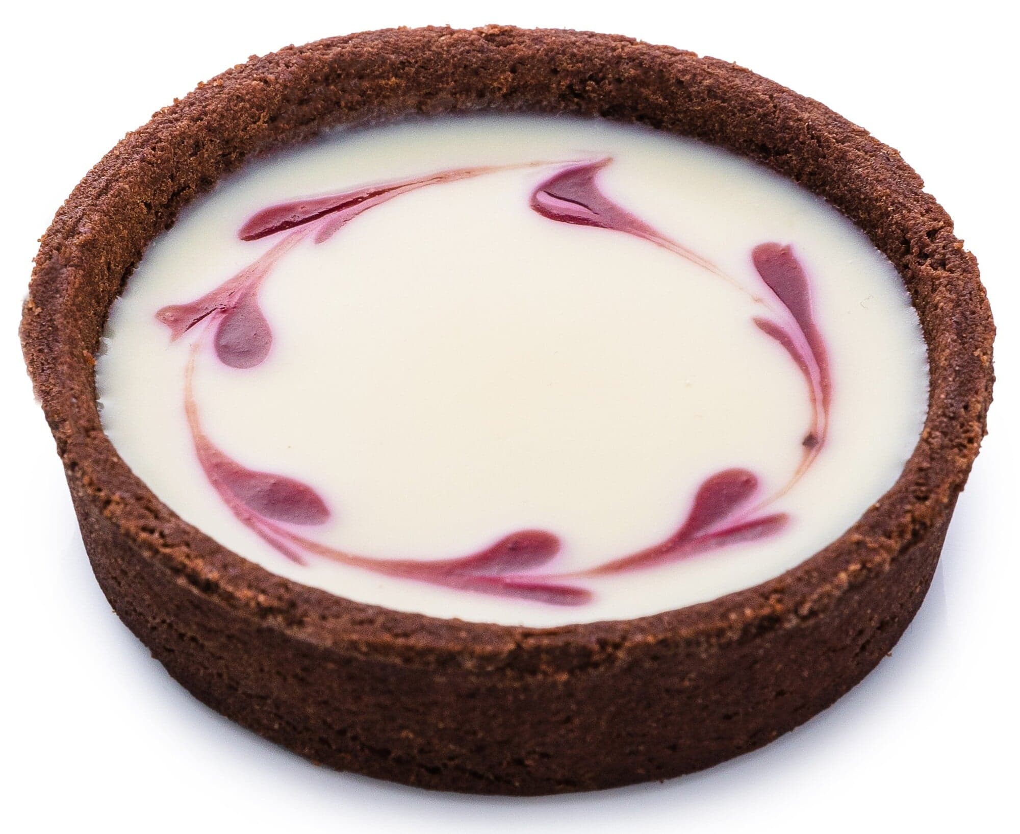 Tartaletka s bílou čokoládou a malinou