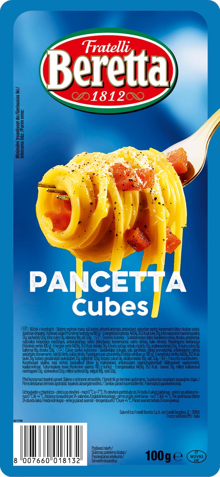 Fratelli Beretta Pancetta kostičky