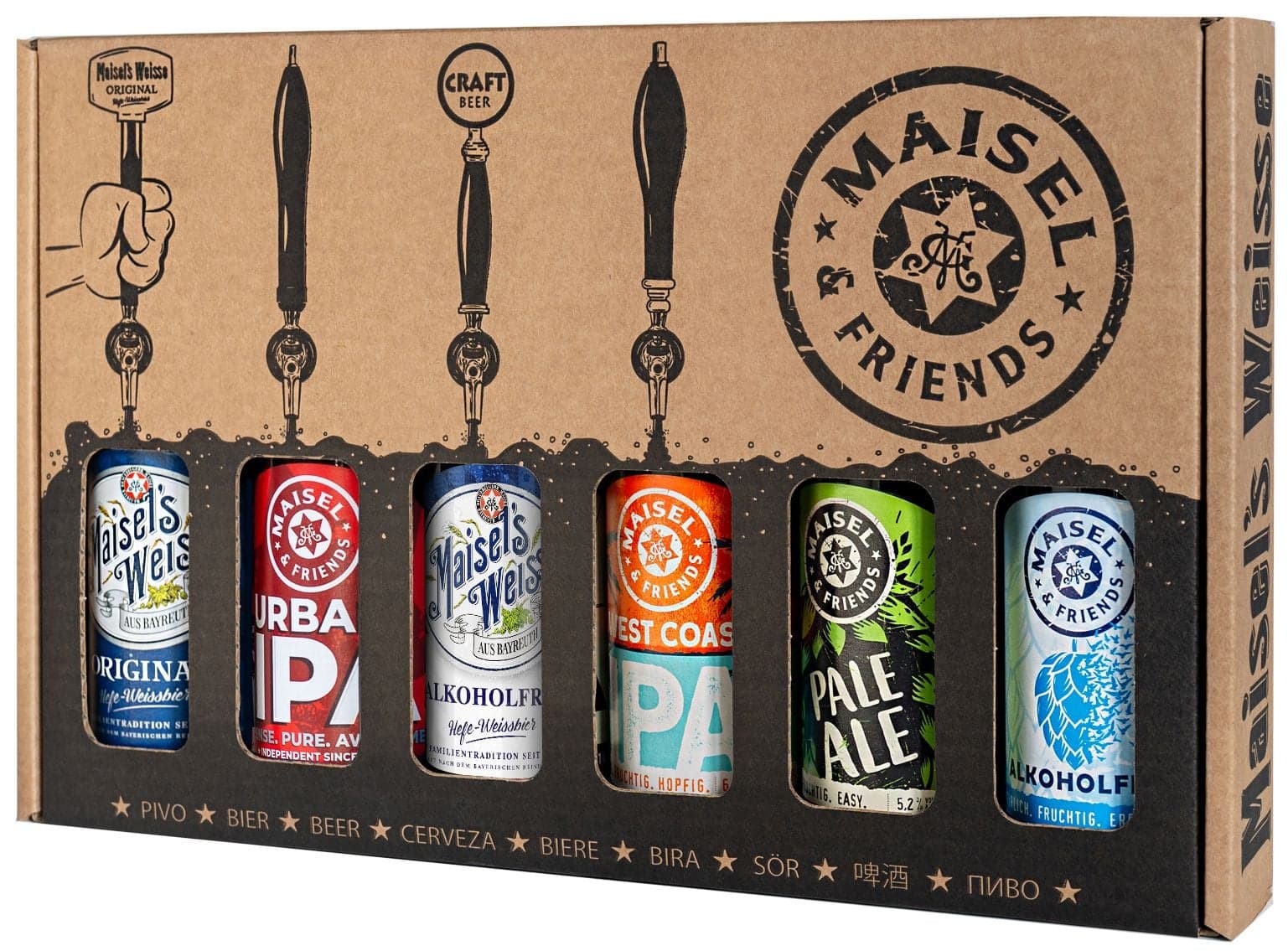 Maisel & Friends degustační sada ALE Pack 6×0,33 l