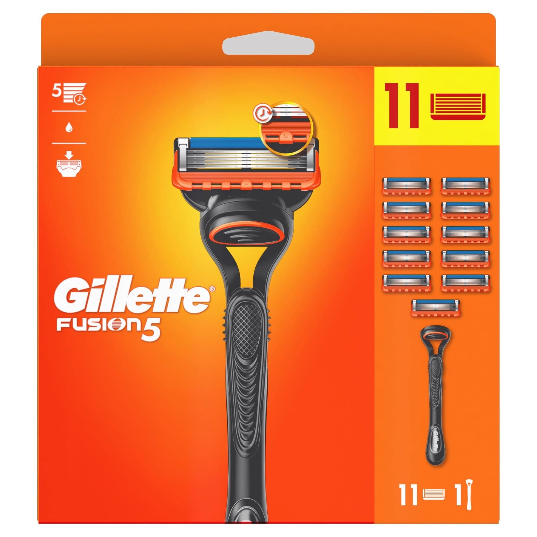Gillette Fusion5 Holicí strojek + 11 holicích hlavic