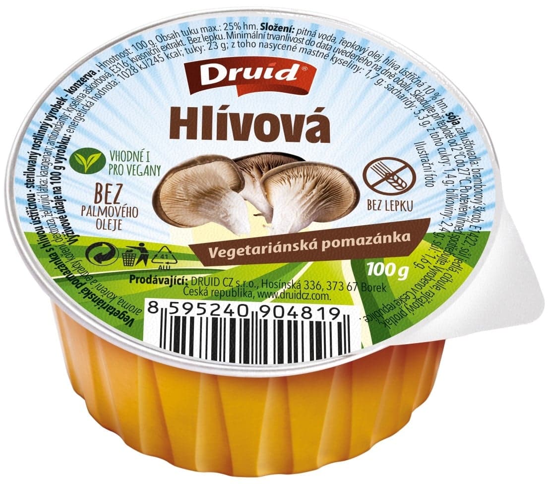 Druid Vegetariánská pomazánka s hlívou ústřičnou