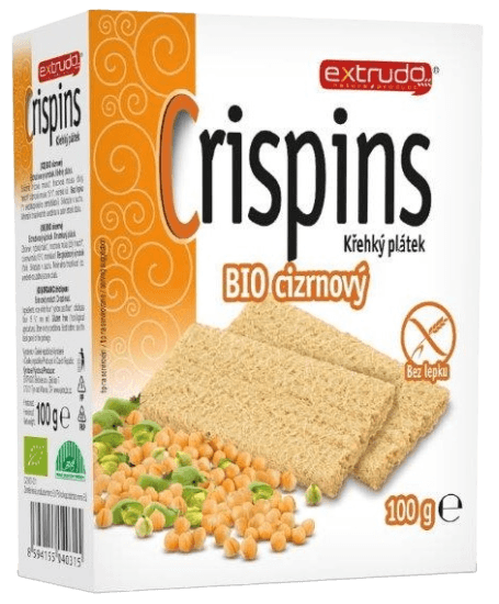 Extrudo Crispins BIO cizrnový křehký plátek