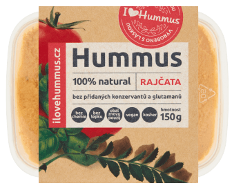 I love Hummus Hummus s rajčaty