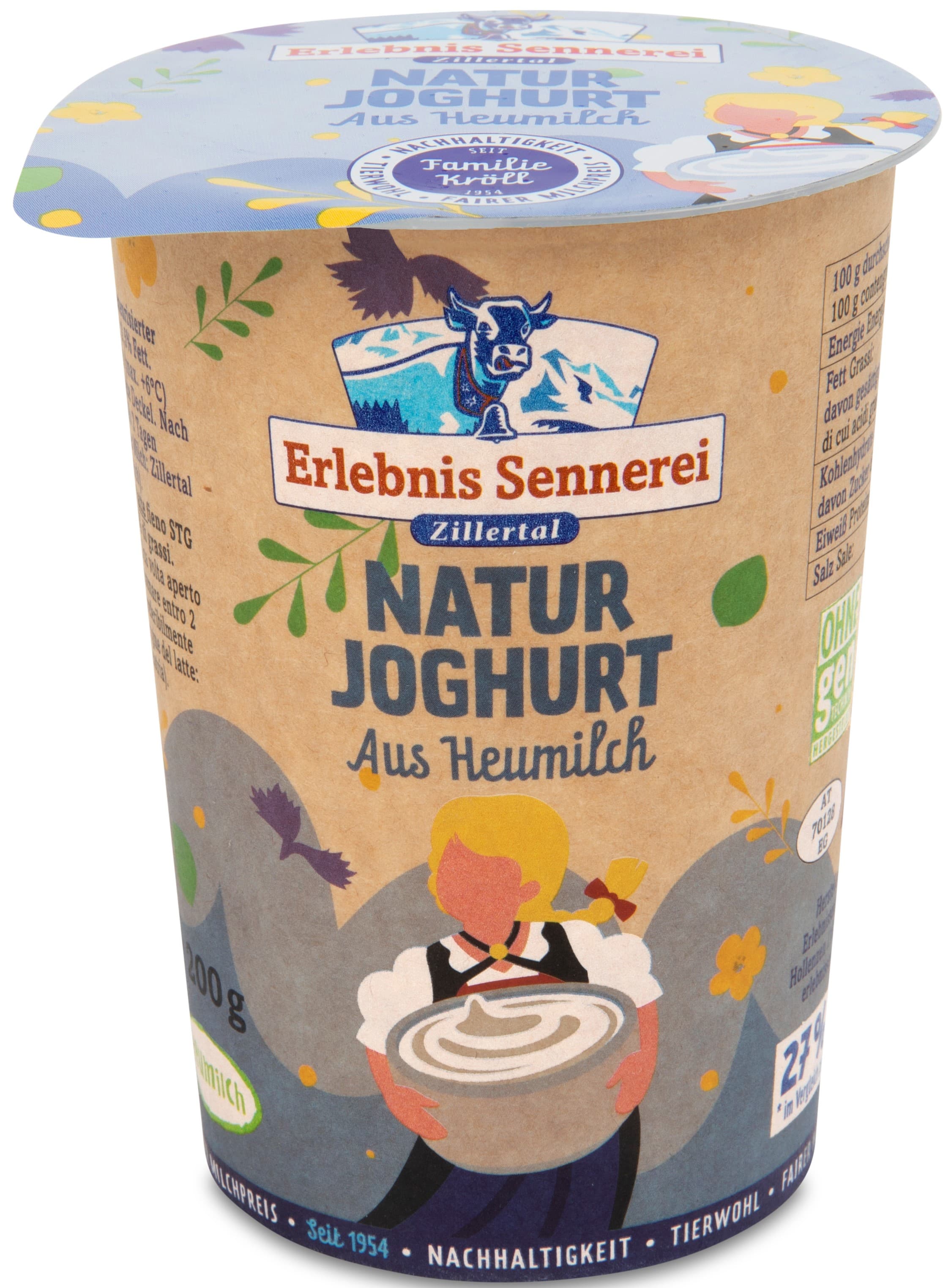 Erlebnis Sennerei Přírodní jogurt z louky 3,5 %