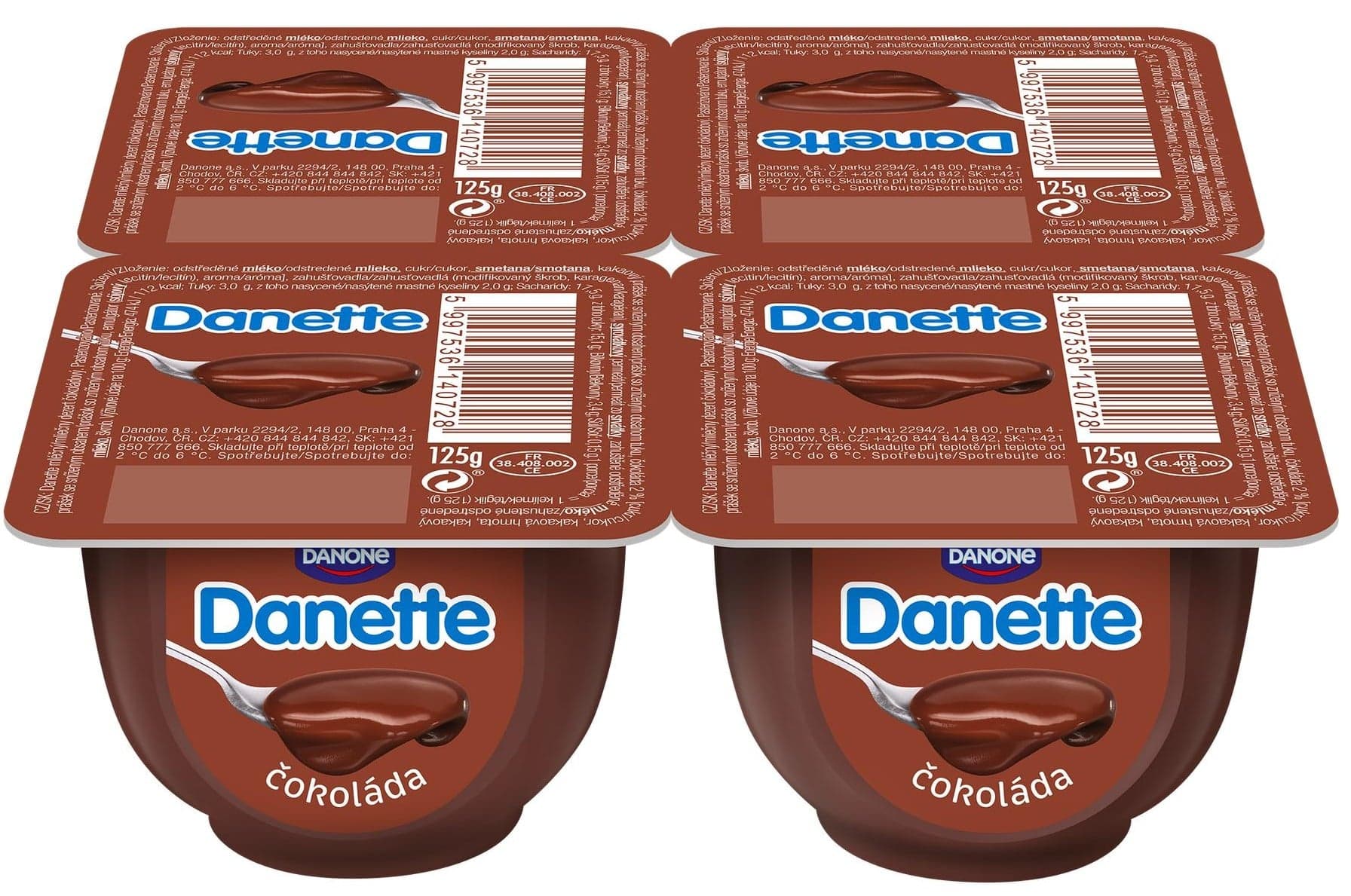 Danette Dezert čokoládový 4×125 g