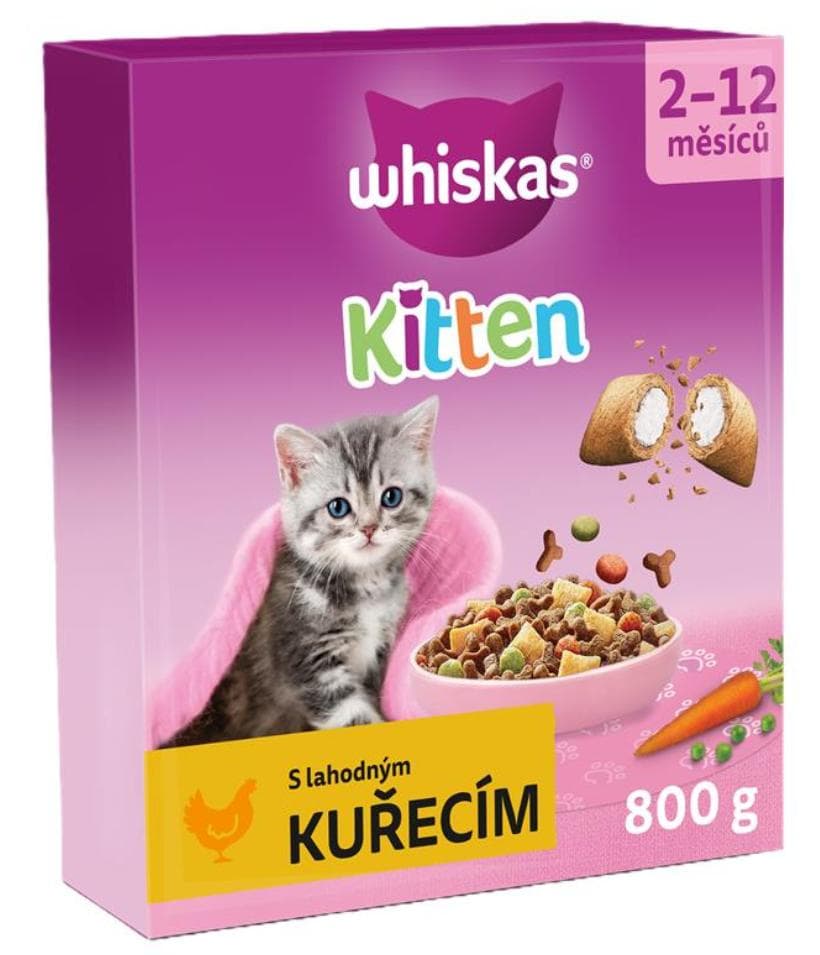 Whiskas Junior granule s kuřecím pro kočky