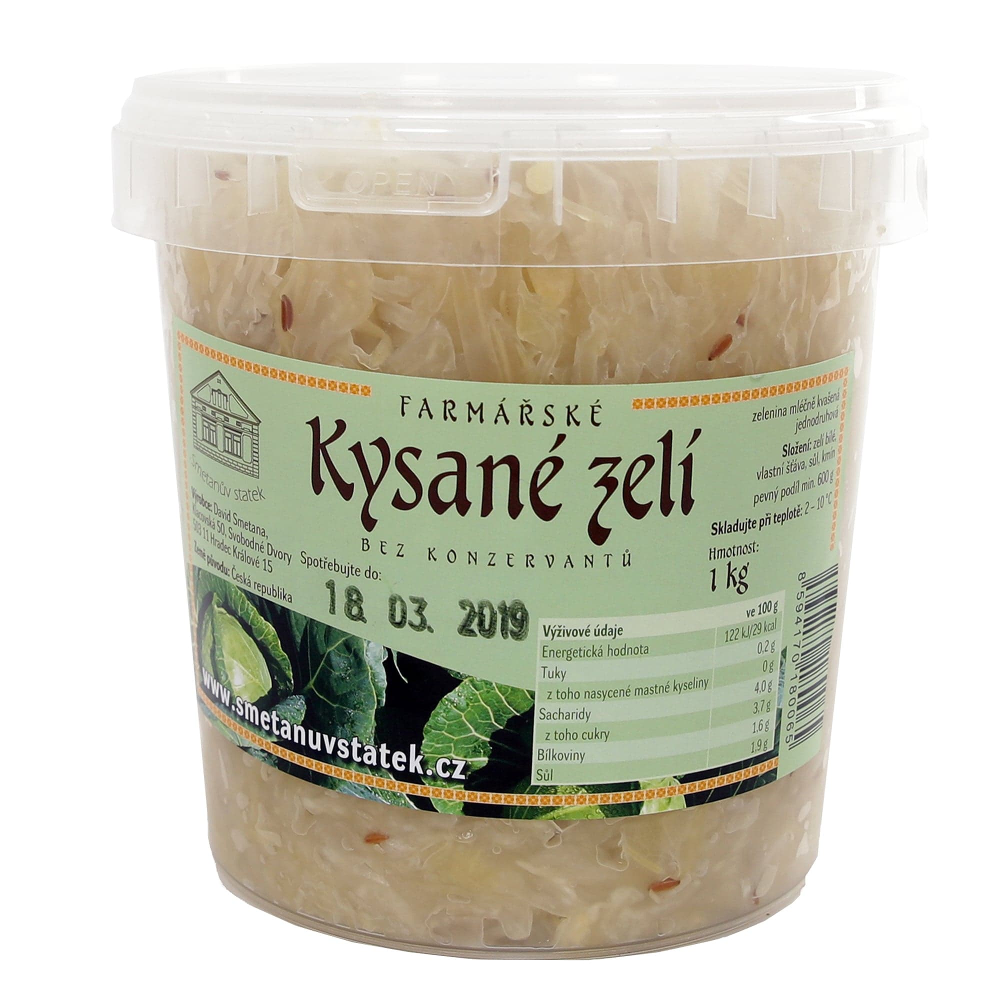 Farmářské kysané zelí (Smetanův statek), kyblík