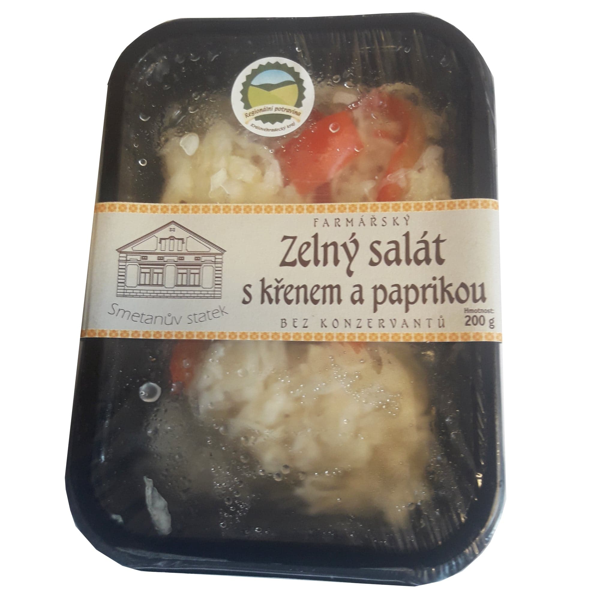Farmářský zelný salát s křenem a paprikou, vanička
