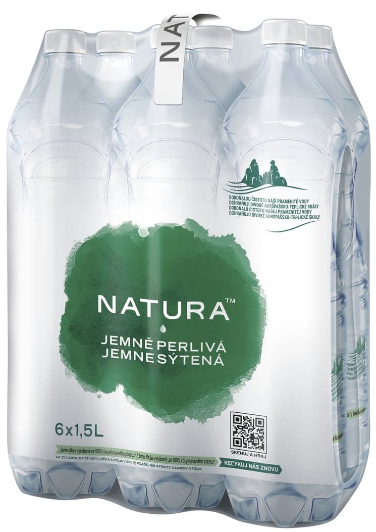 Natura Jemně perlivá voda (6×1,5l)