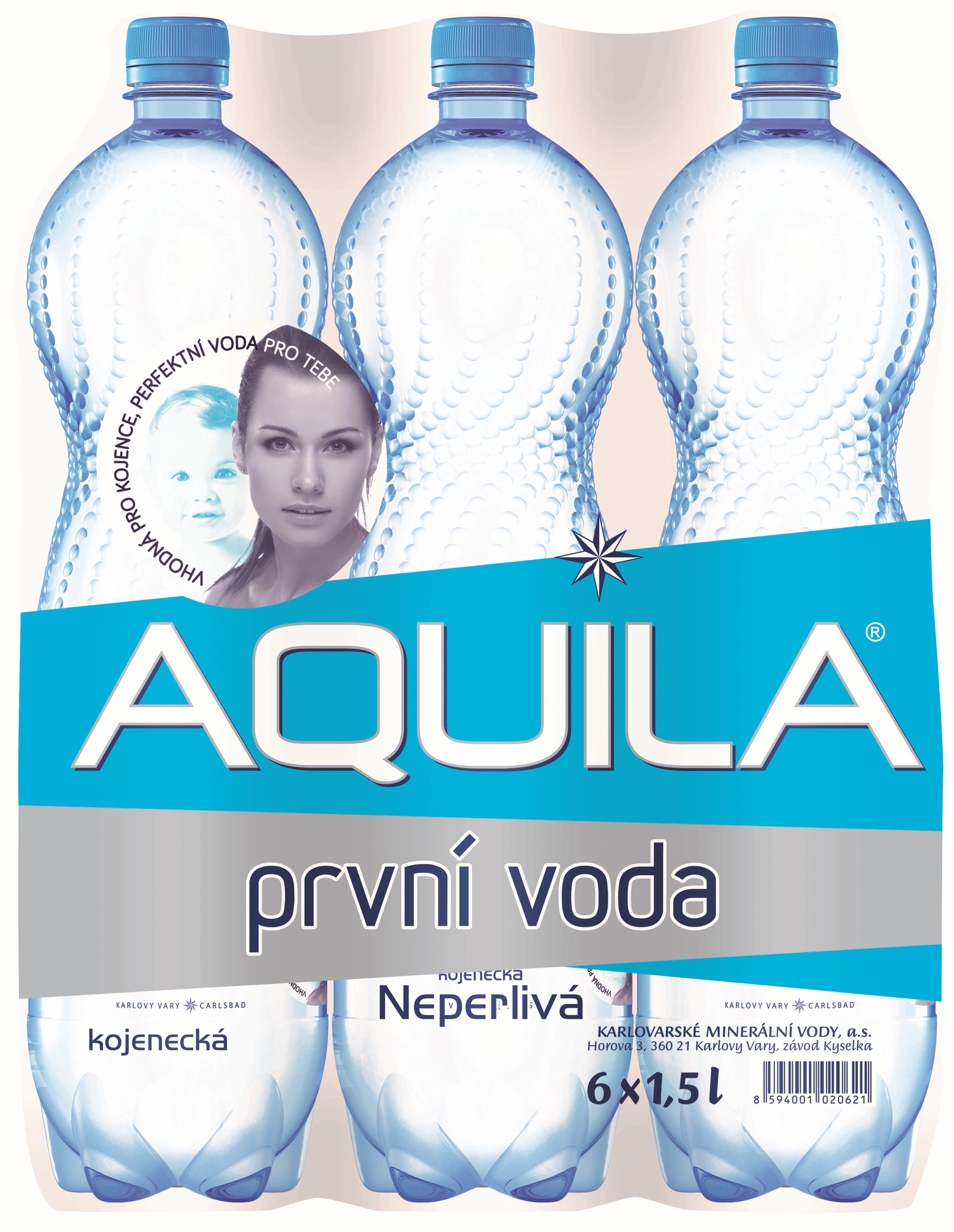 Aquila neperlivá kojenecká voda (6x1,5l)