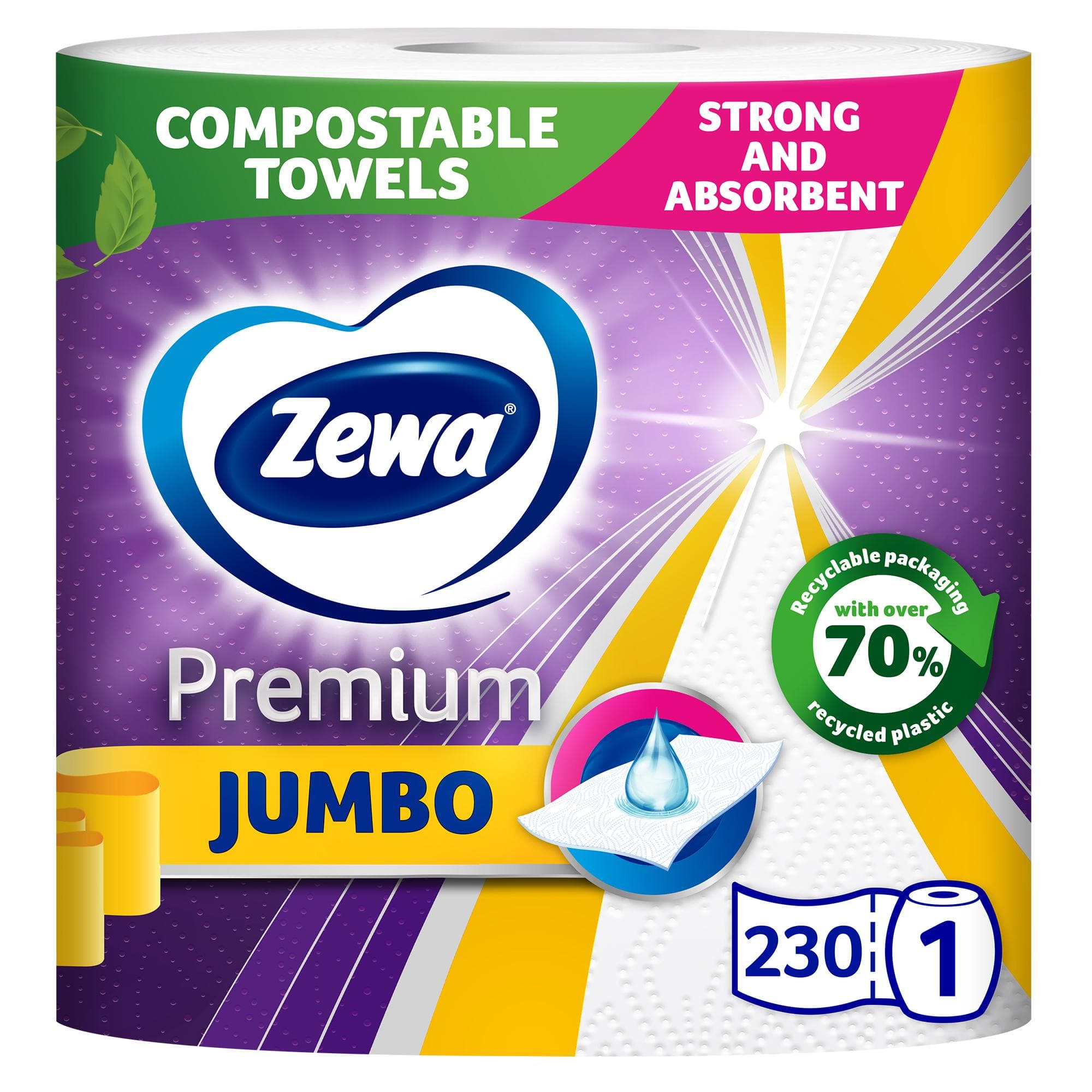 Zewa Premium Jumbo kuchyňské utěrky 3vrstvé