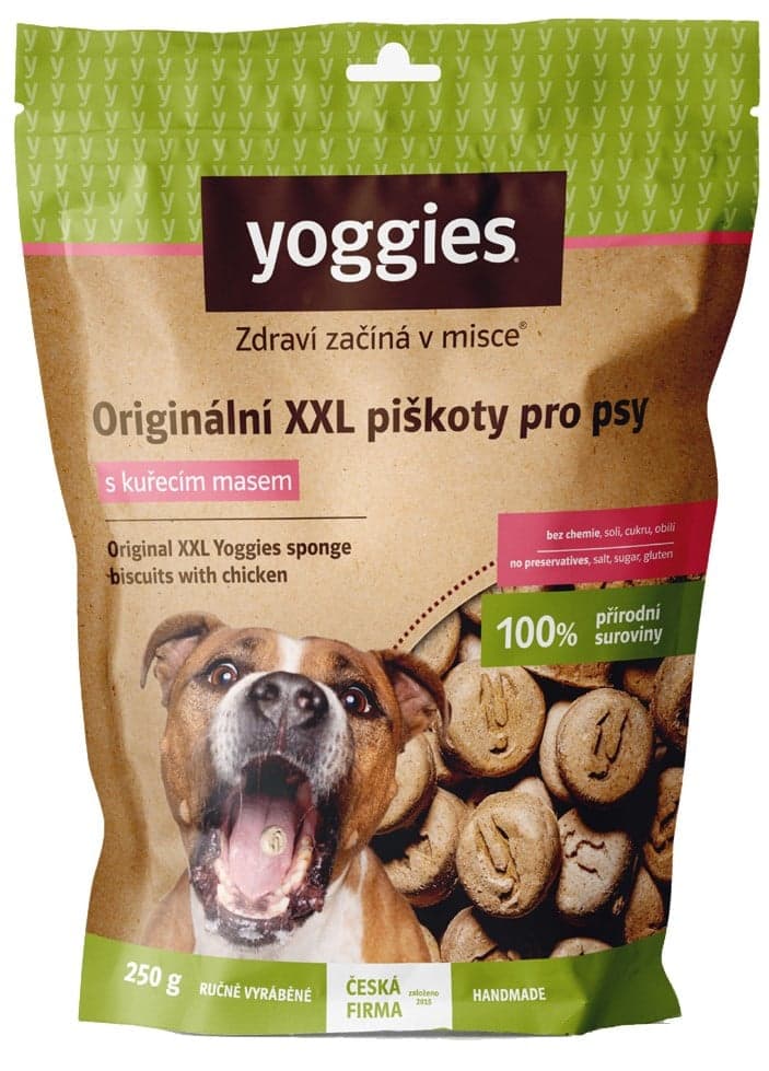 Yoggies Originální XXL piškoty pro psy s kuřecím masem