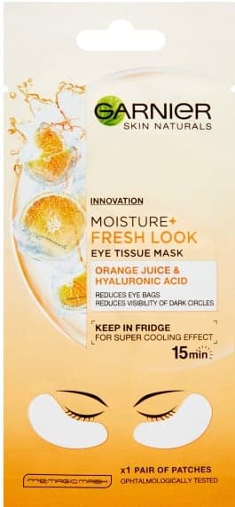 Garnier Moisture + Fresh Look Povzbuzující oční textilní maska