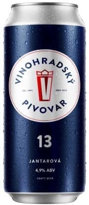 Vinohradský pivovar Jantarová 13 plech