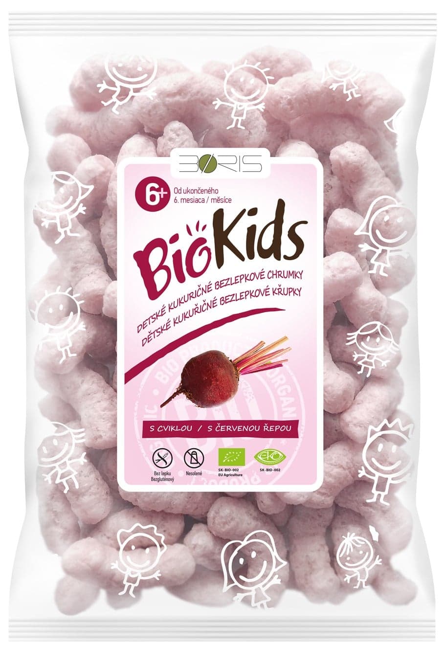 BioKids BIO Bezlepkové křupky červená řepa