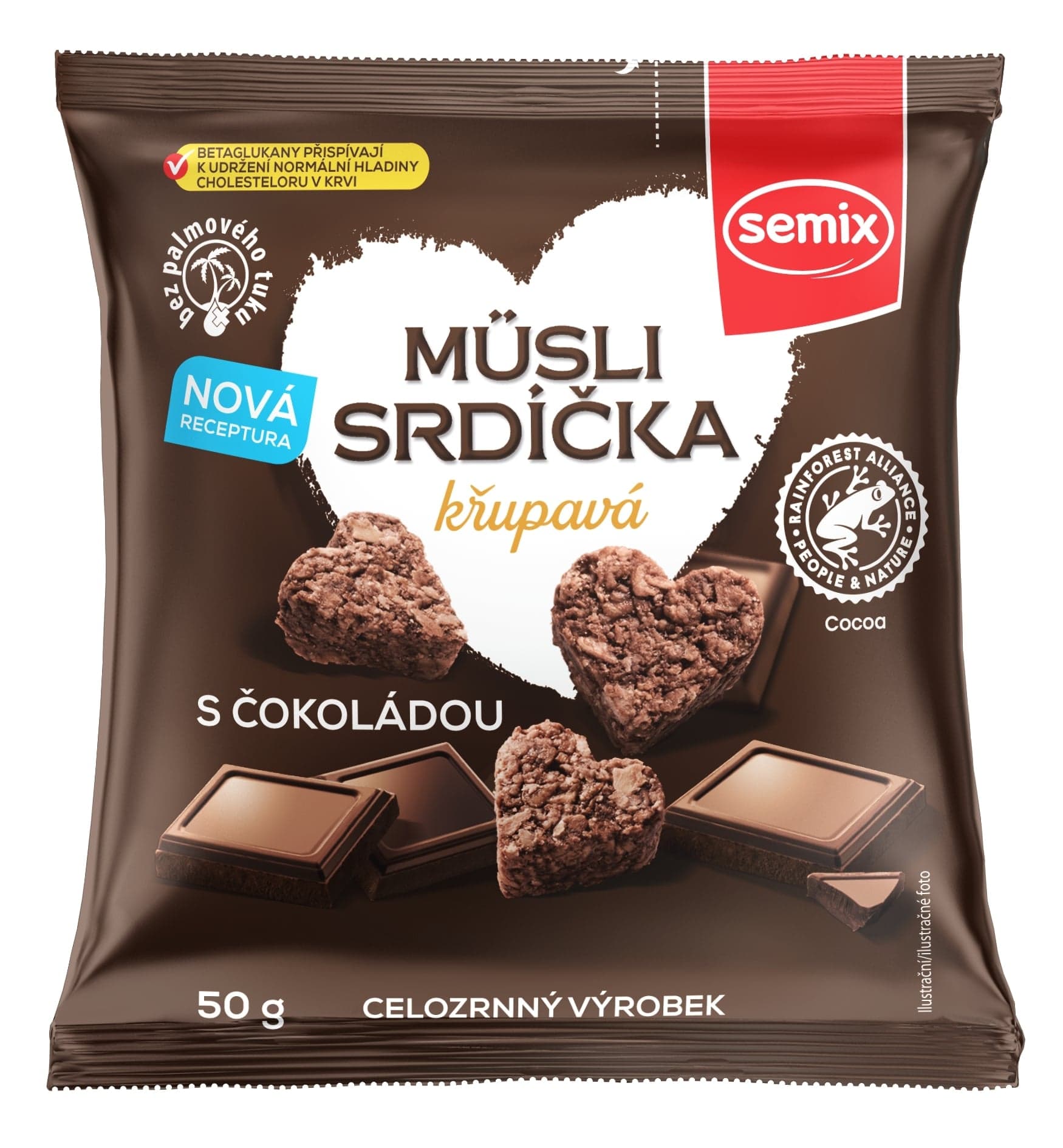 Semix Müsli srdíčka s čokoládou