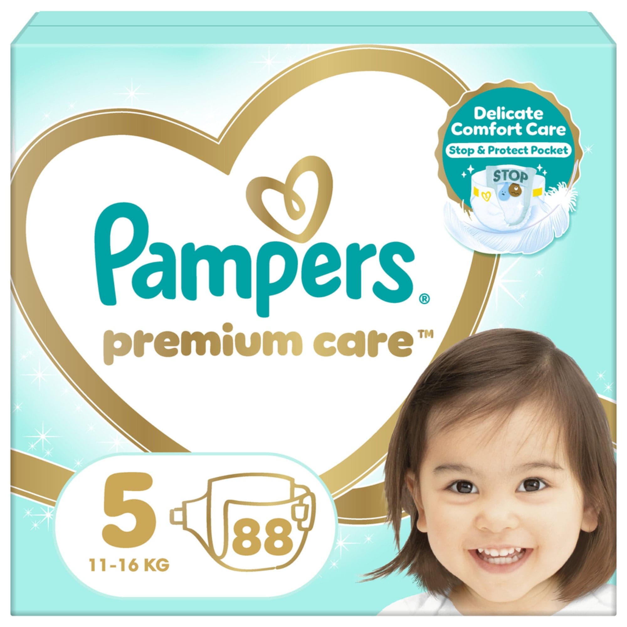 Pampers Premium care jednorázové plenky 5 (11–16 kg)