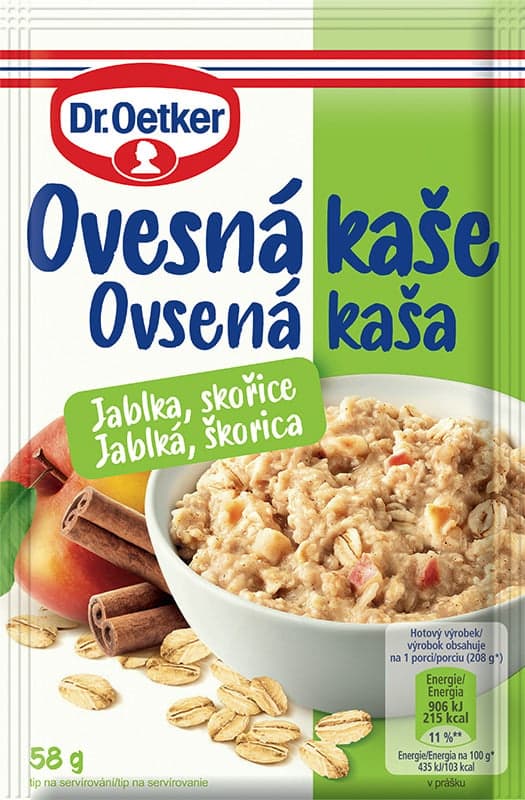 Dr. Oetker Ovesná kaše jablko, skořice