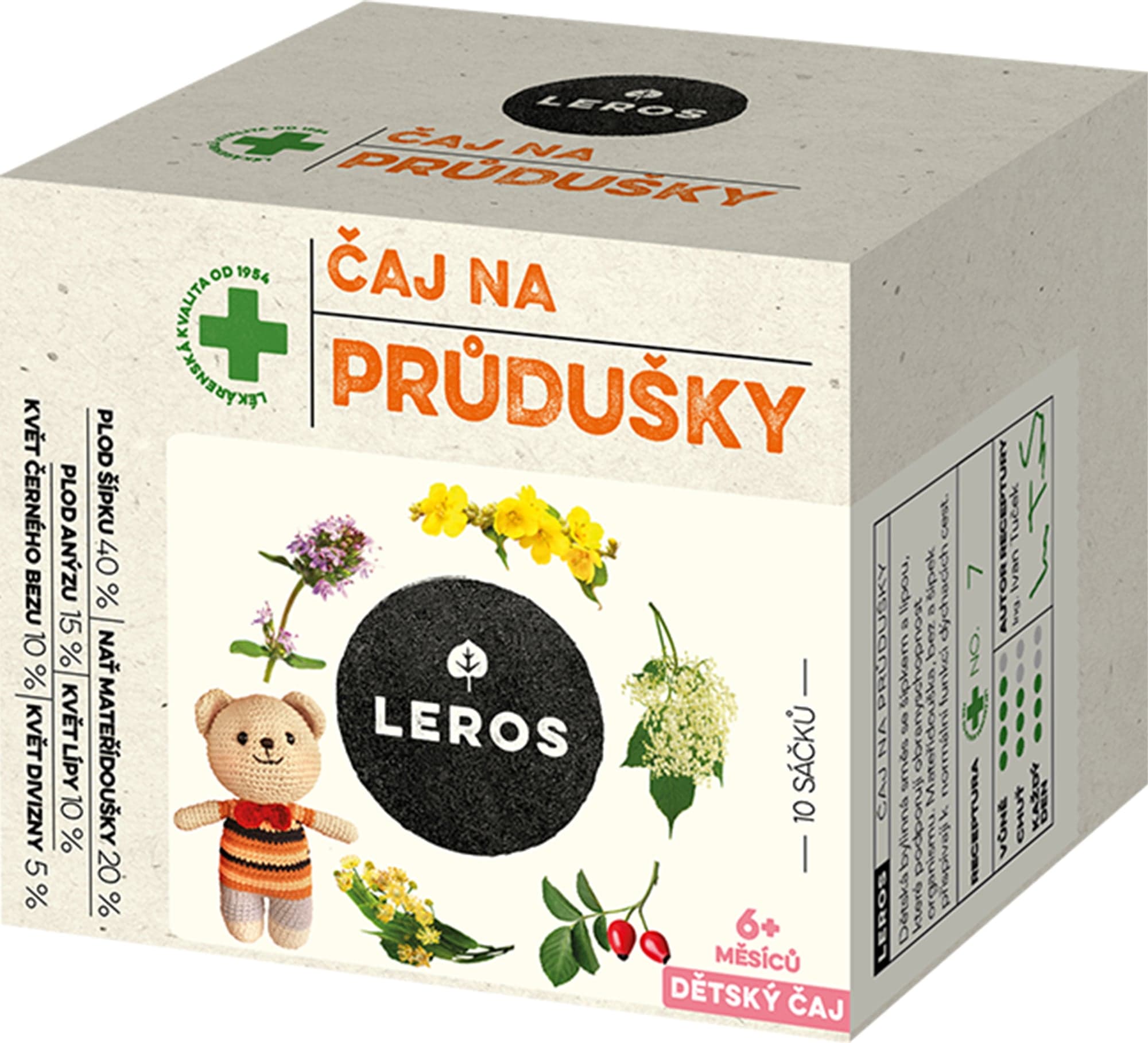 Leros Dětský čaj Kašel a průdušky