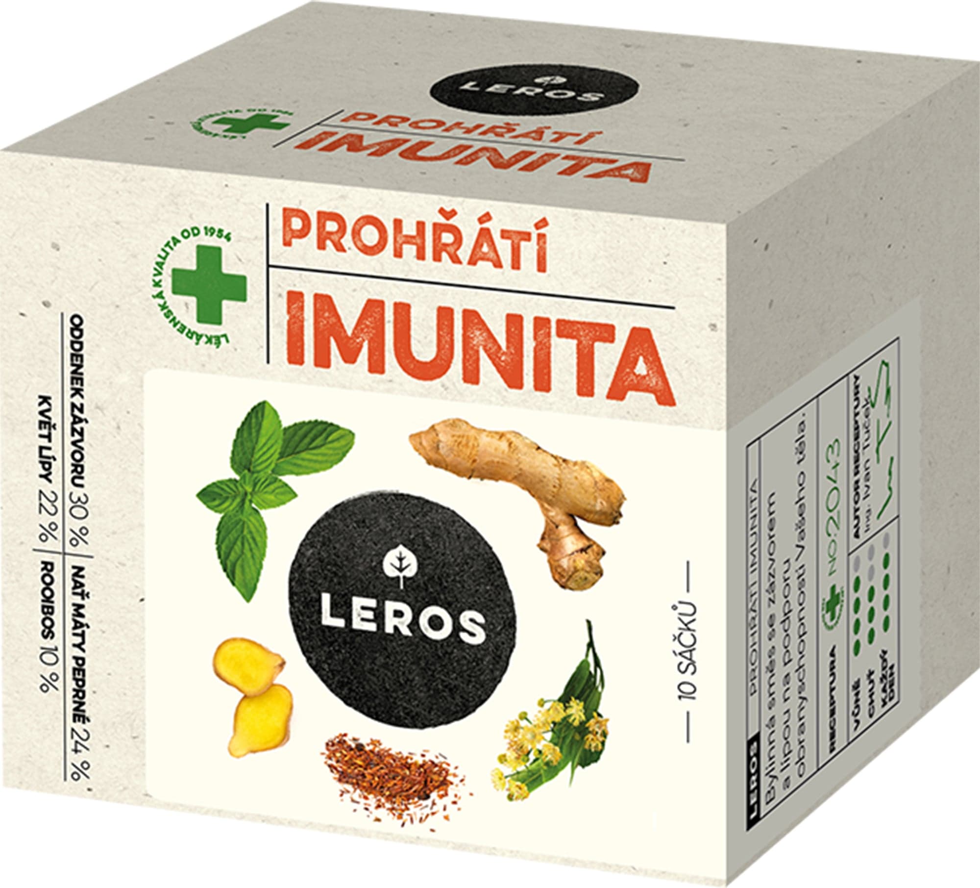 Leros Imunita prohřátí Lípa a zázvor