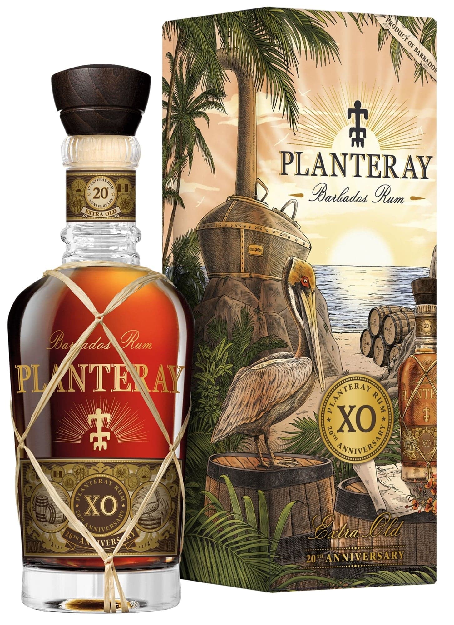 Planteray X.O. 20th Anniversary Gift Box Rum 40% obj.