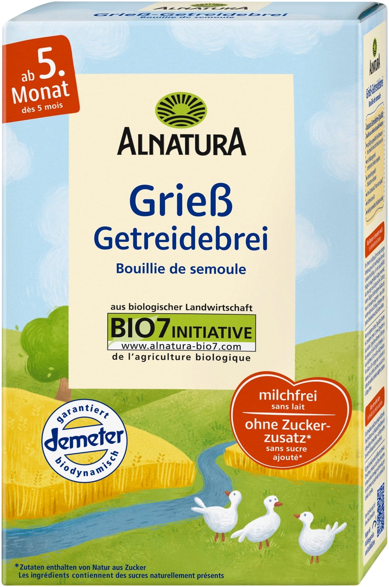 Alnatura BIO Dětská krupicová obilná kaše
