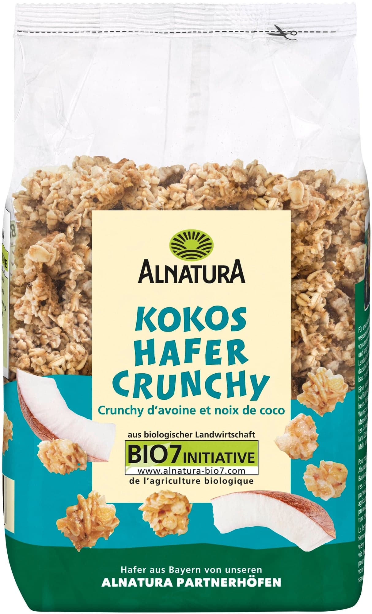 Alnatura BIO Křupavé ovesné vločky s kokosem