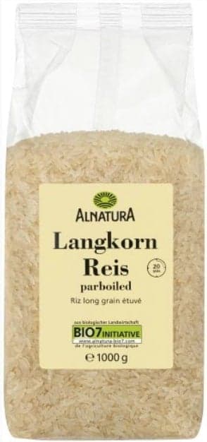 Alnatura BIO Dlouhozrnná rýže parboiled