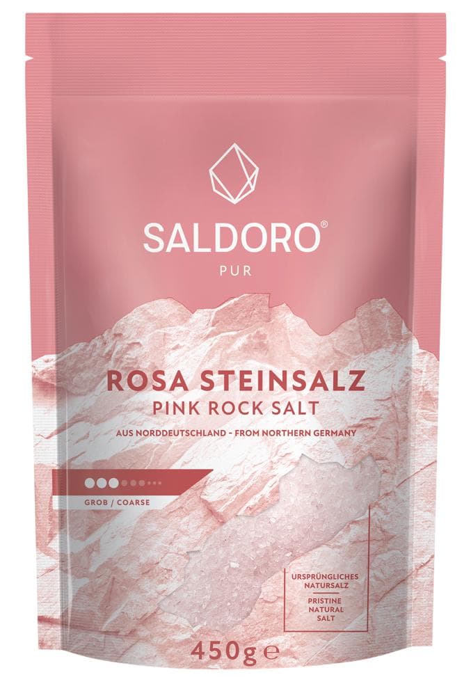 Saldoro Jedlá sůl kamenná bez jodu, růžová, hrubá