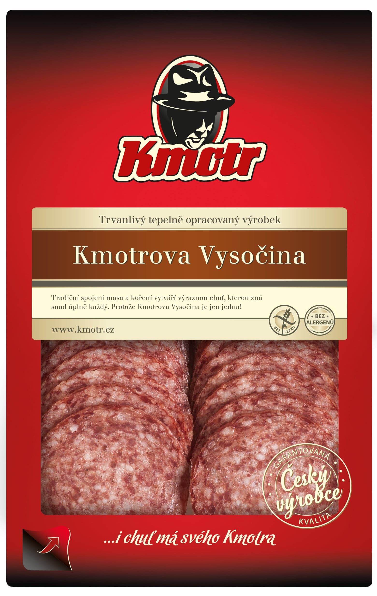 Kmotr Kmotrova Vysočina krájená