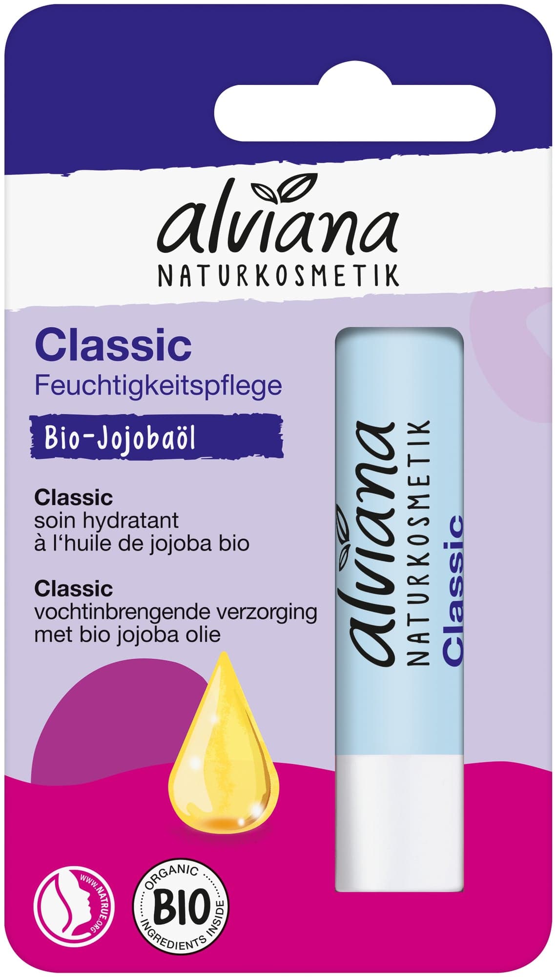 Alviana BIO Classic Balzám na rty jojobový