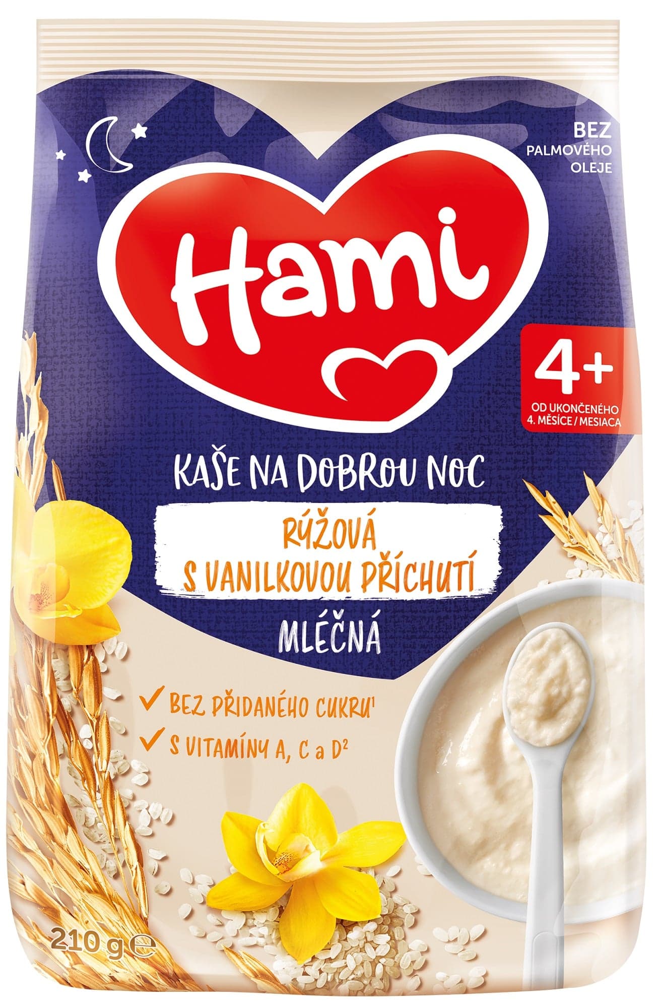 Hami Mléčná kaše rýžová s vanilkovou příchutí
