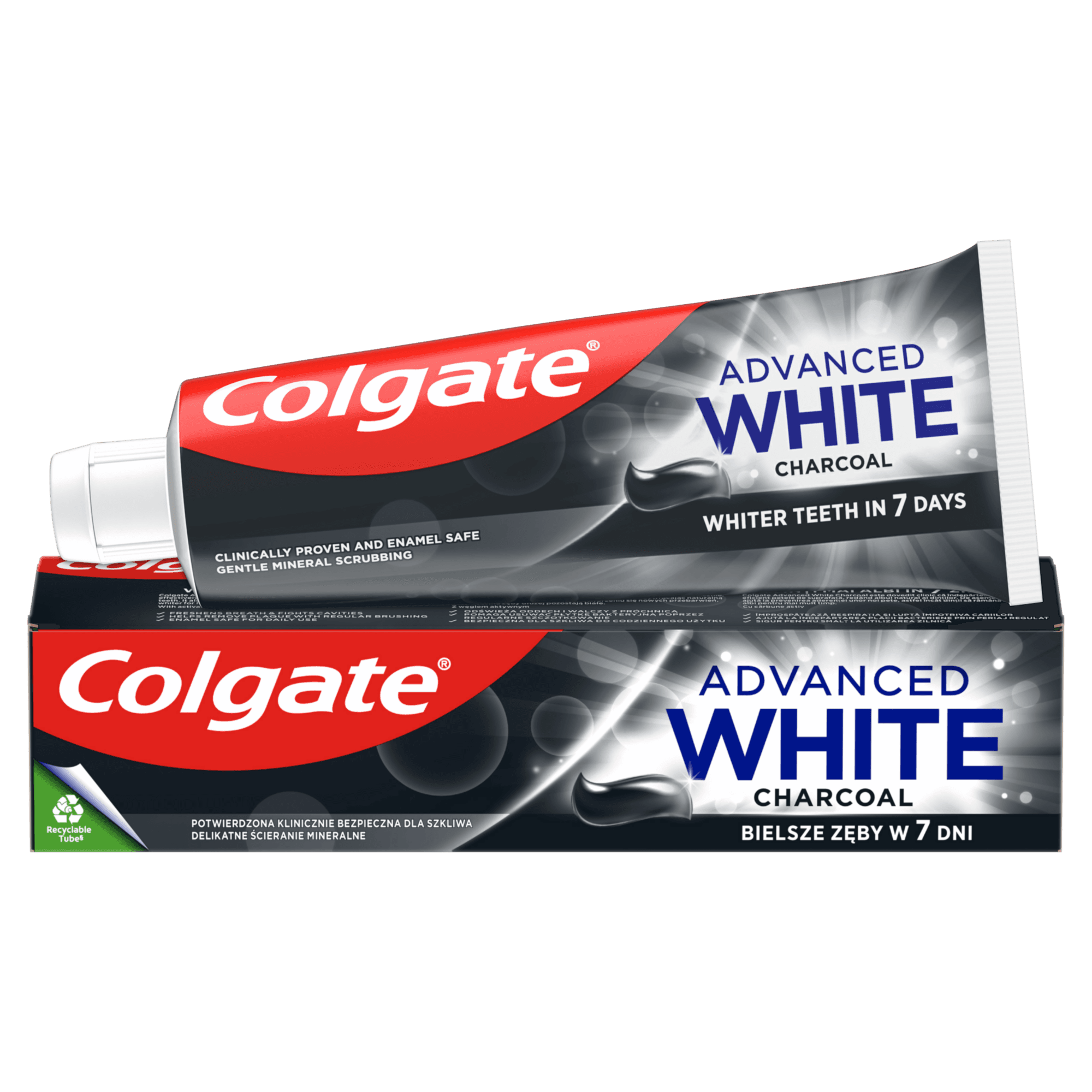 Colgate Advanced White Charcoal bělicí zubní pasta