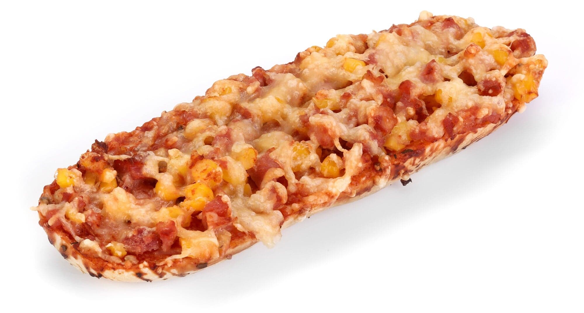 Pizza bageta se šunkou a sýrem