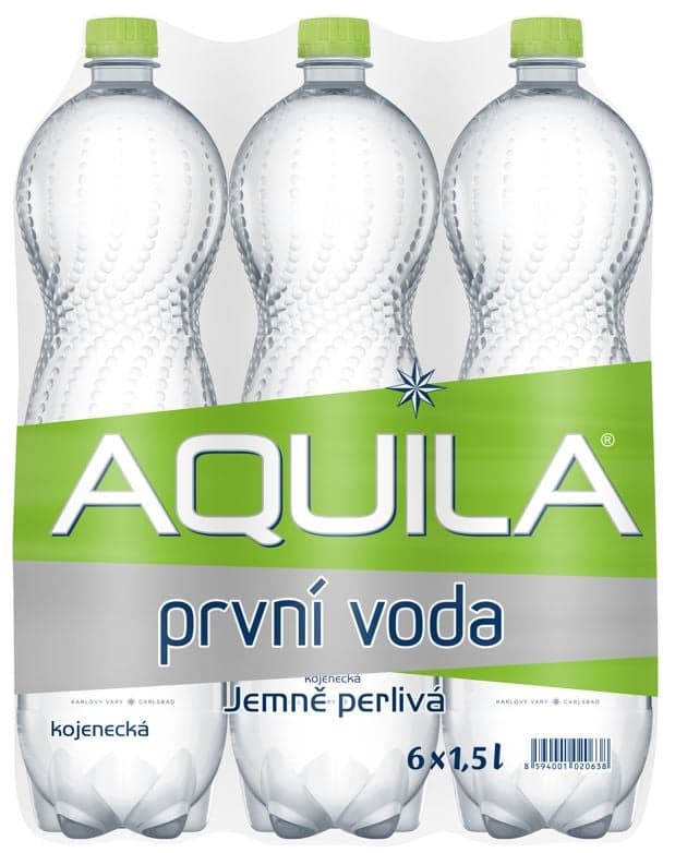 Aquila Jemně perlivá voda kojenecká (6x1,5l)