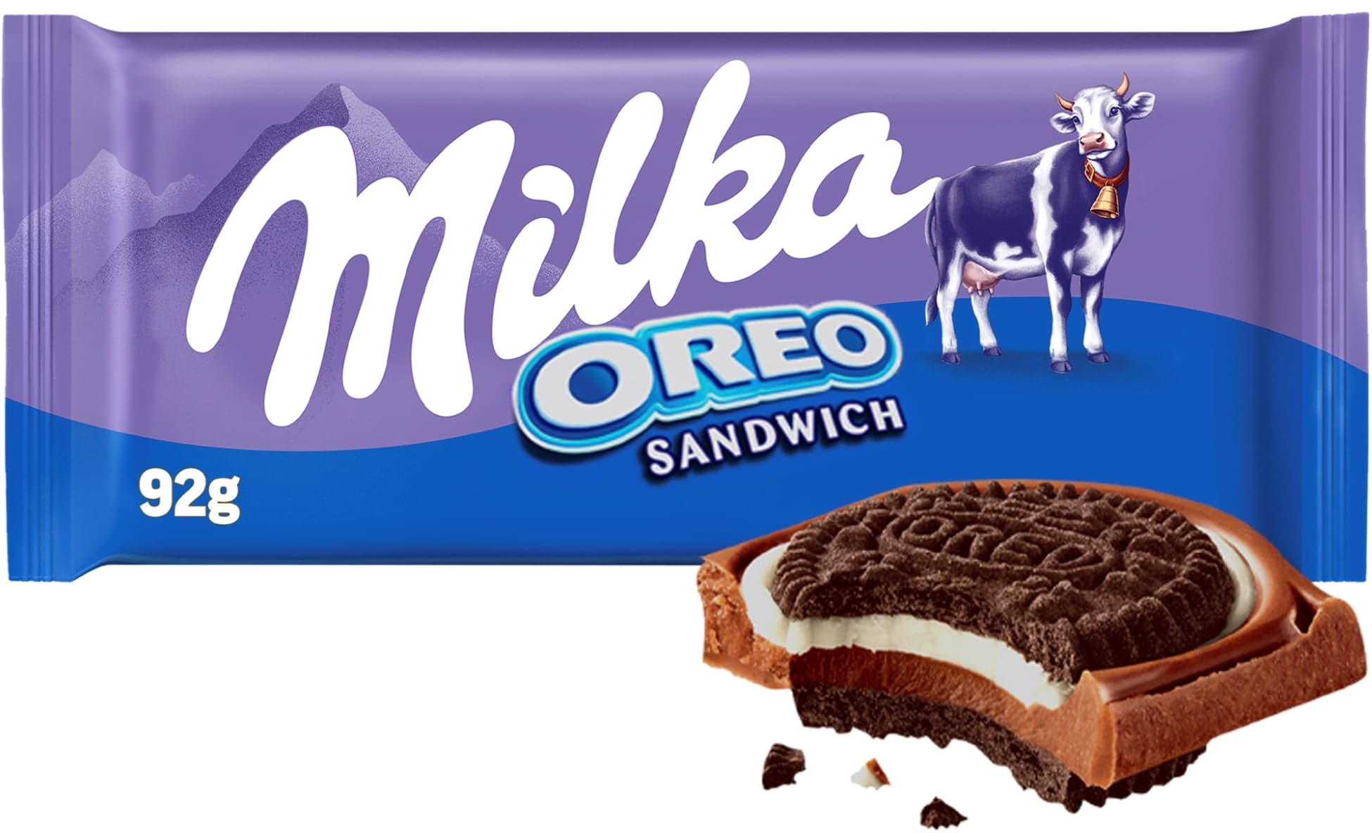 Milka čokoláda OREO Sandwich mléčná čokoláda a sušenky