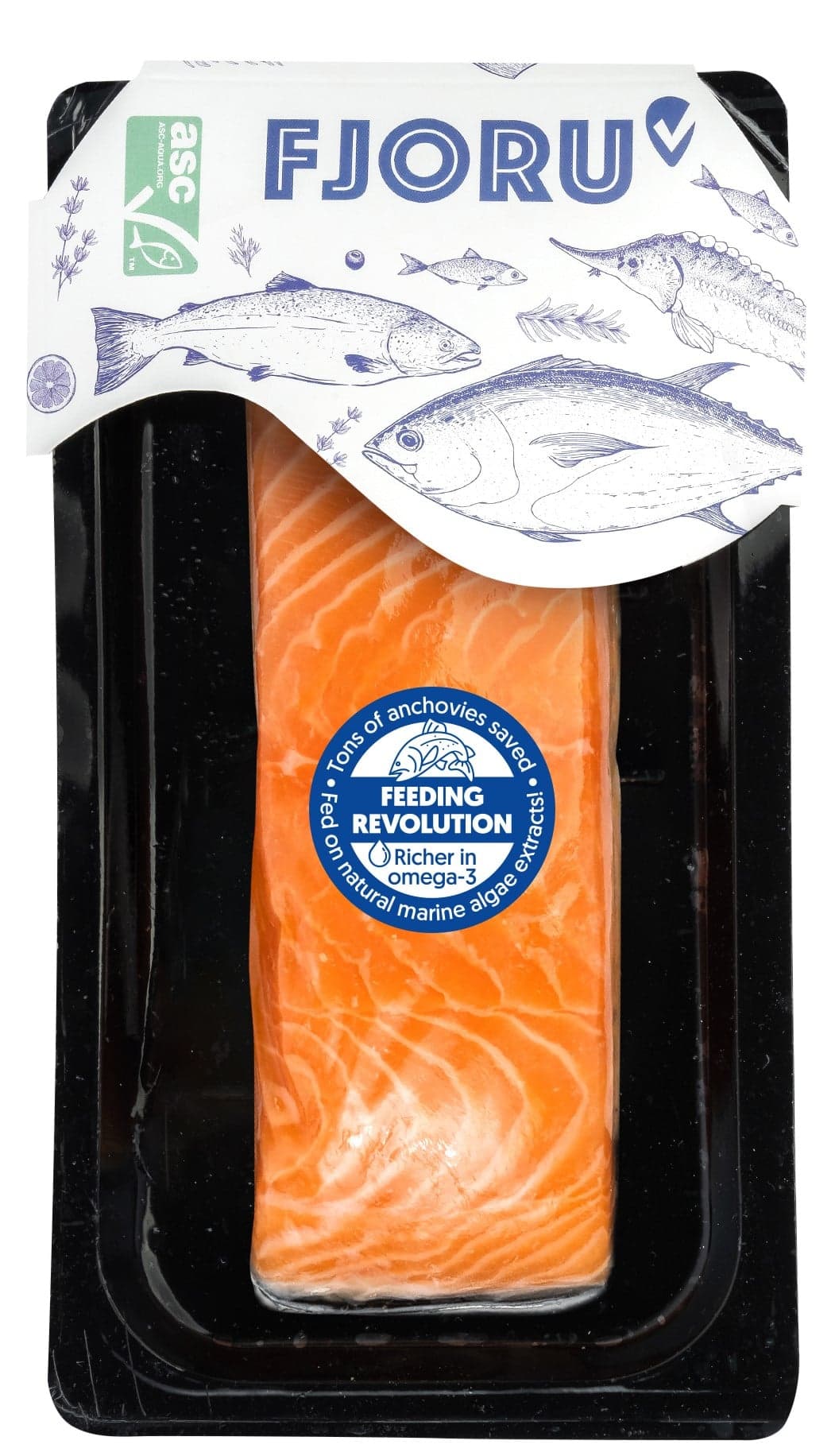 FJORU ASC Losos obecný porce bez kůže FEEDING REVOLUTION