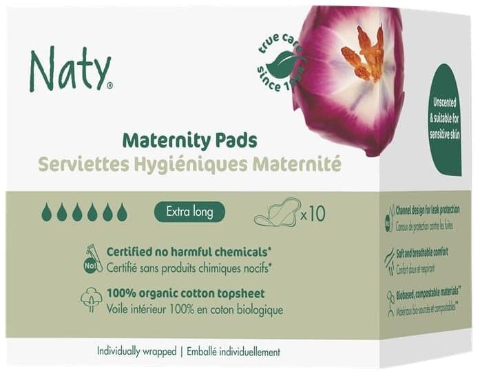 Naty Dámské ECO mateřské vložky po porodu