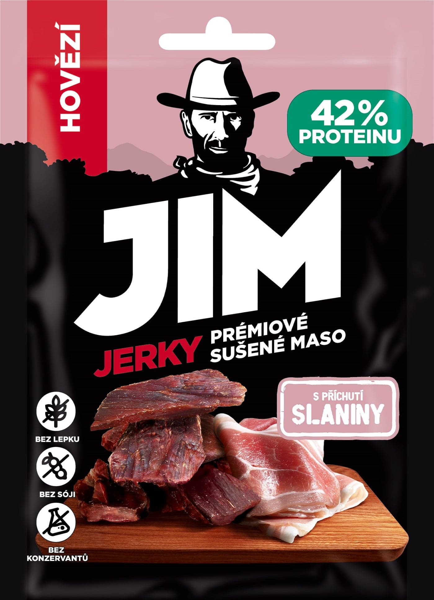 Jim Jerky hovězí se slaninou