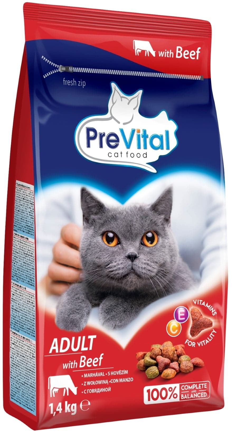PreVital Granule hovězí pro kočky