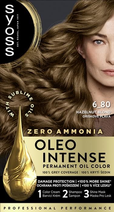 Syoss Oleo Intense barva na vlasy Oříškově plavý 6-80