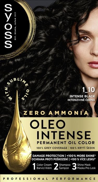 Syoss Oleo Intense barva na vlasy Intenzivně černý 1-10