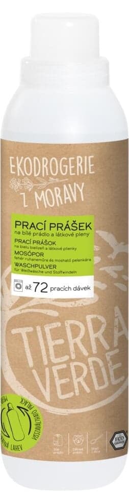Tierra Verde Prací prášek na bílé prádlo a pleny (1,1 kg)
