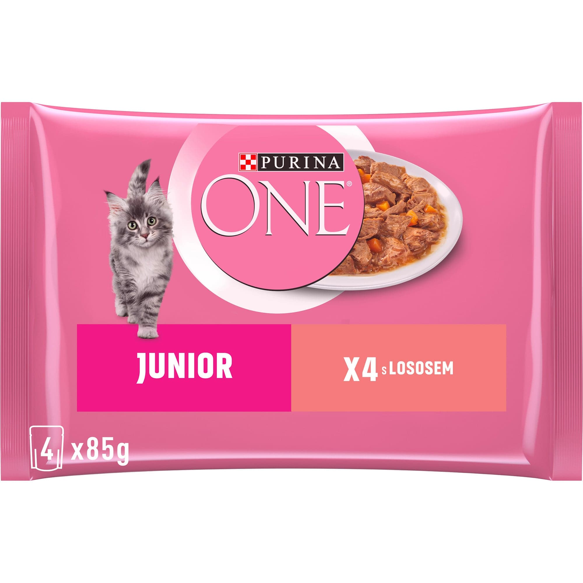 Purina ONE Junior kapsička pro koťata losos ve šťávě