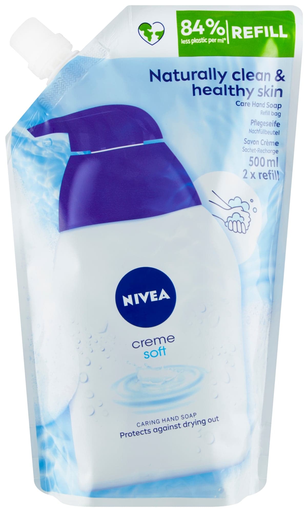 Nivea Creme soft tekuté mýdlo – náhradní náplň