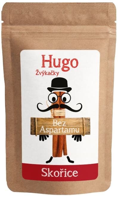 Hugo Žvýkačky bez aspartamu Skořice